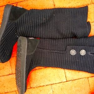 Knit tall UGGs
